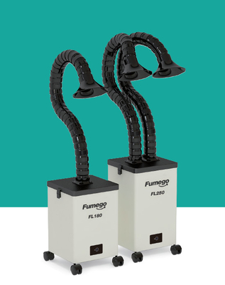 extractor del humo de la marca del laser 150W que suelda con 2 tubos de succión