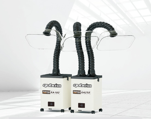extractor del humo de la marca del laser 150W que suelda con 2 tubos de succión