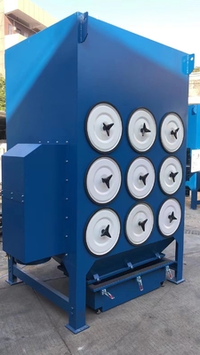 Colector de polvo para el cortador físico de la cortadora del laser con nueve filtros del cartucho