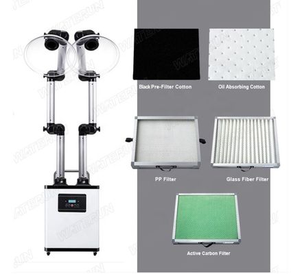 Alto extractor del humo del salón de belleza del clavo del volumen de aire