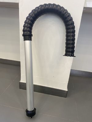 manguera negra de la extracción del gas de soldadura de los accesorios del extractor del humo de 75m m