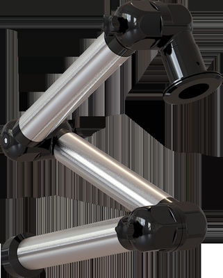 manguera negra de la extracción del gas de soldadura de los accesorios del extractor del humo de 75m m