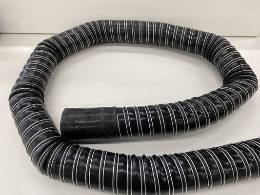 manguera negra de la extracción del gas de soldadura de los accesorios del extractor del humo de 75m m