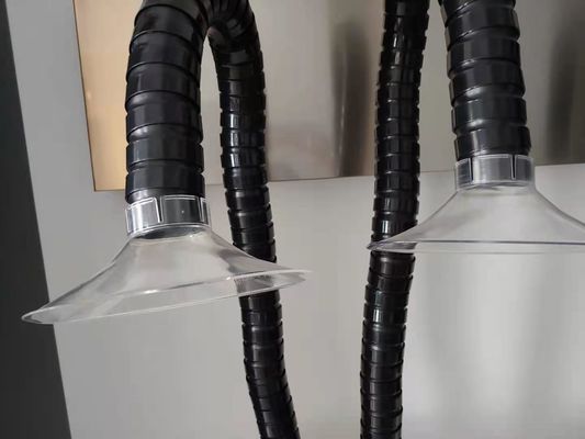 Velocidad del viento fácil del extractor del humo de la soldadura de la instalación 150W 17m/S