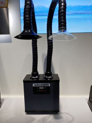 Extractor ligero del humo de la soldadura 200W con los brazos de la succión doble