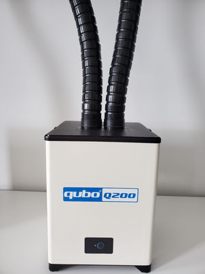 Extractor ligero del humo de la marca del laser portátil con el brazo de 2 succiones