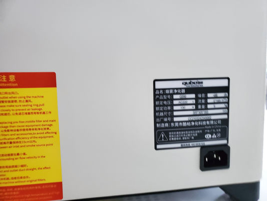 Extractor ligero del humo de la marca del laser portátil con el brazo de 2 succiones