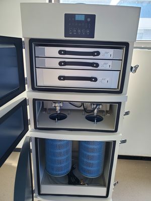 extractor 750 M3/H del humo del laser 700W con el sistema que sopla trasero del pulso