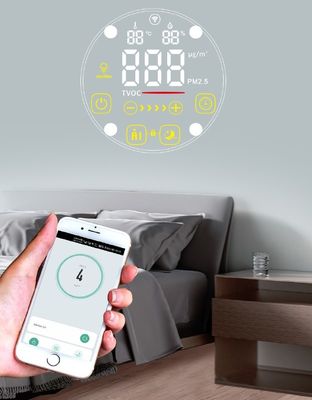 Purificador montado en la pared del aire 280M3/H con el sensor PM2.5