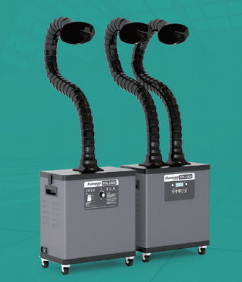 200 DB del extractor 55 del humo del laser de W que suelda con 2 tubos de succión