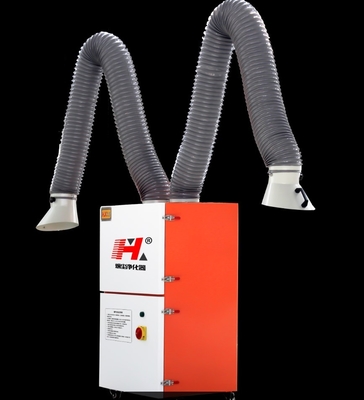 Microordenador Chip Control Welding Fume Extractor con dos tubos de succión